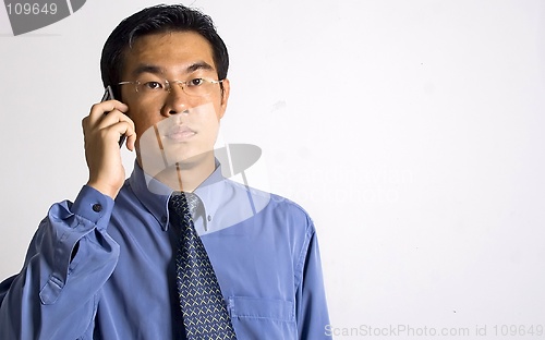 Image of Asian Businessman with Phone
