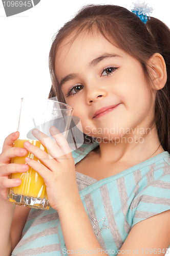 Image of Girl drinking juice