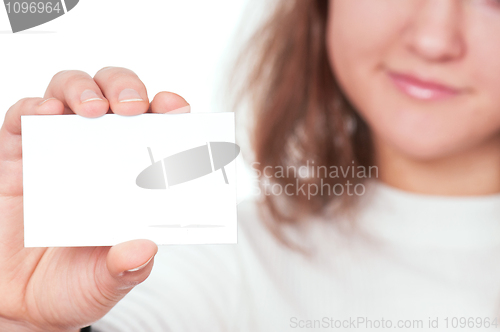 Image of Woman with white board