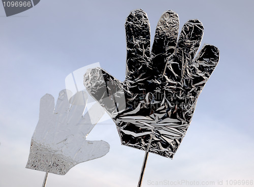 Image of foil hands