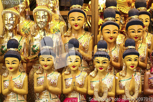 Image of golden asian sculpture