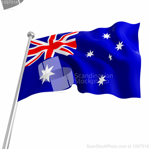 Image of australia 3d flag