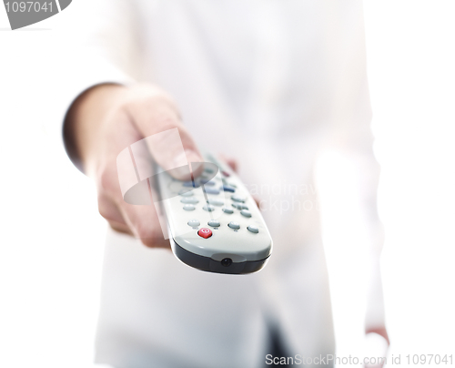 Image of remote control tv background