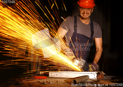 Image of manual worker on duty