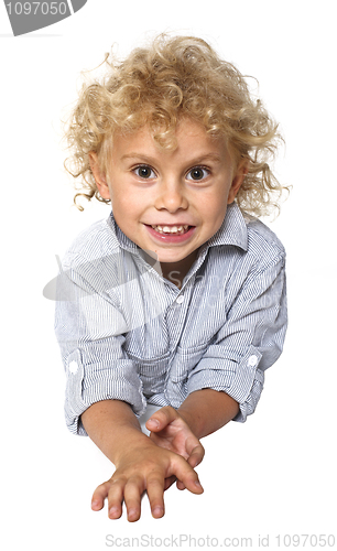 Image of blonde kid portrait 