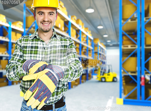 Image of manual worker in a warehouse