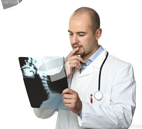 Image of doctor at work isolated