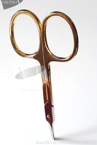 Image of gold scissors