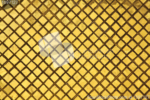 Image of golden tiles background