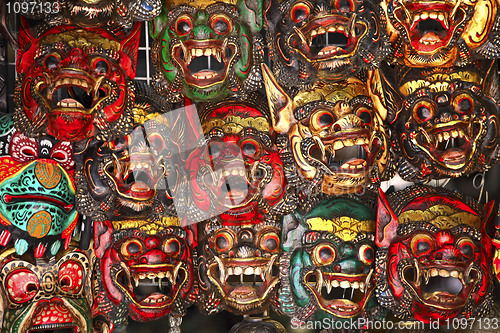 Image of wooden thai mask