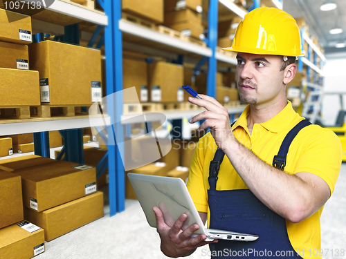 Image of labor work in warehouse