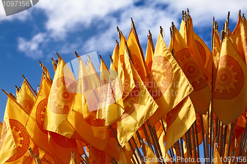 Image of buddhist flags