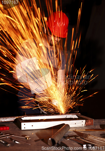 Image of manual worker on duty