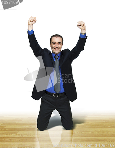 Image of businessman happiness