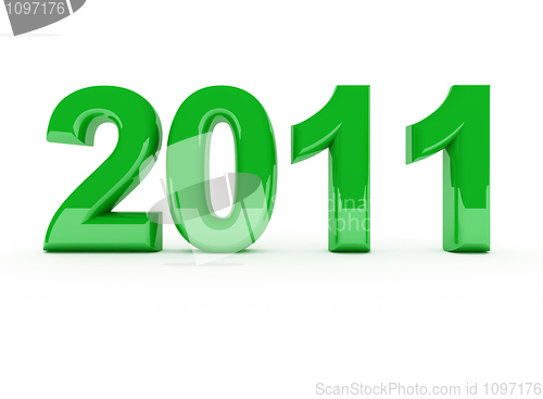 Image of green 2011 new year