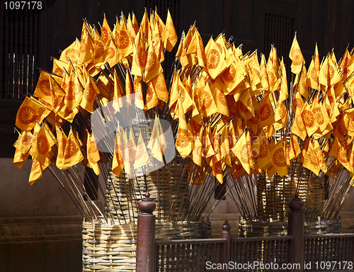 Image of buddhist flags