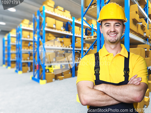 Image of smiling manual worker