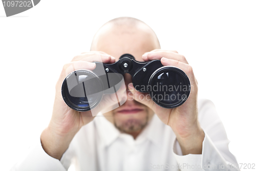 Image of man with binocular