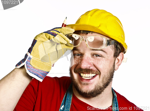 Image of manual worker portrait