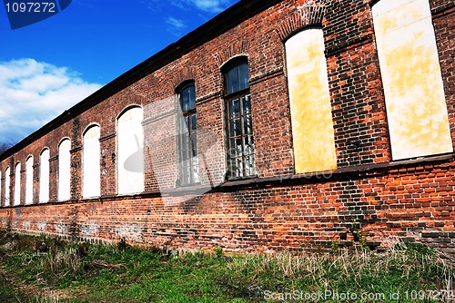 Image of blasted house