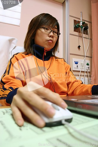 Image of Using computer