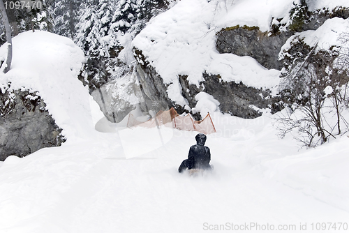 Image of sled winter