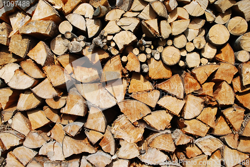 Image of cutted firewood