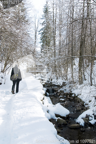 Image of woman in winter