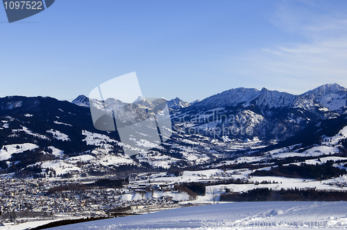 Image of bavarian alps in winter