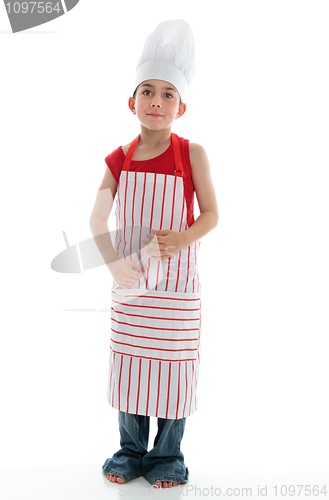 Image of Little chef thinking