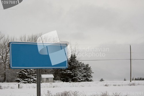 Image of Blank Road Sign