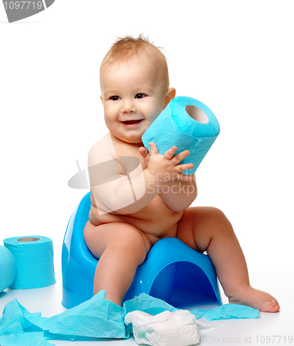 Image of Child on potty