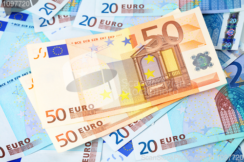 Image of Euro banknotes