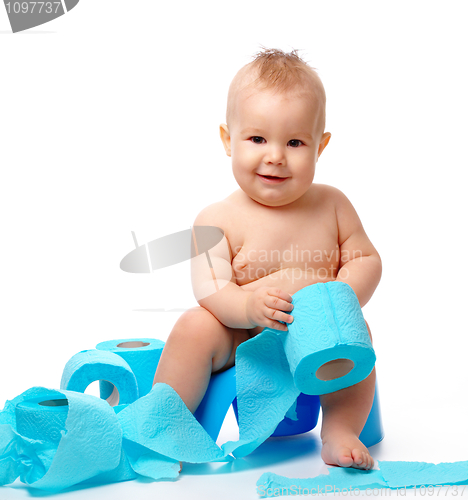 Image of Child on potty