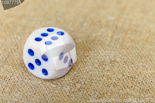 Image of Dice on canvas