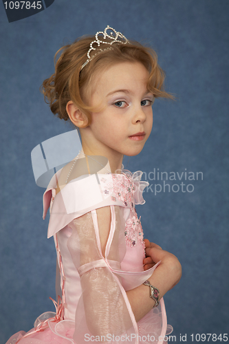 Image of Little girl in fashionable dress