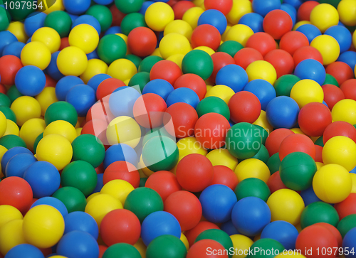 Image of Children's game complex - pool from color balls