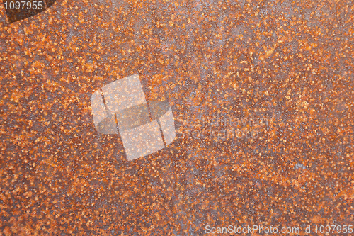 Image of Surface of steel sheet corrosion-damaged