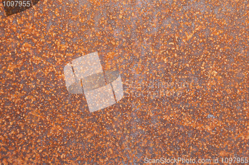 Image of Surface of steel sheet corrosion-damaged