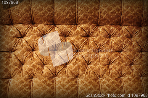 Image of Brown upholstery - retro background