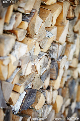 Image of Firewood from birch logs