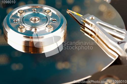 Image of Hard disk close up