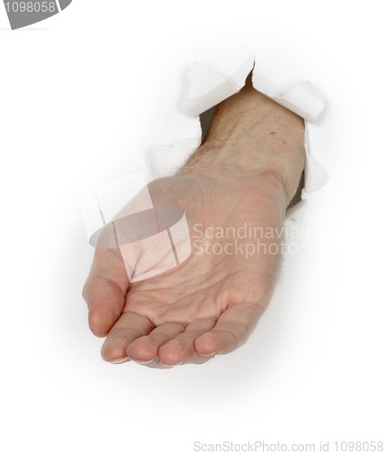 Image of Hand begging