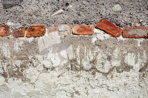 Image of Multilayered concrete old wall