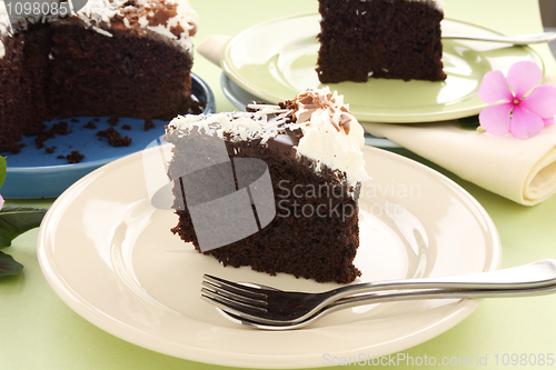 Image of Sliced Chocolate Mud Cake
