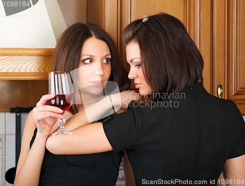 Image of Friendship and wine.