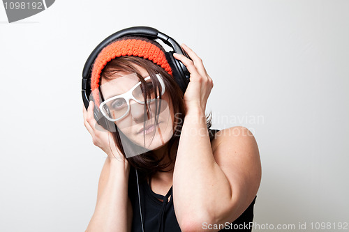 Image of Woman with headphones