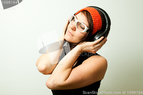 Image of Woman with headphones