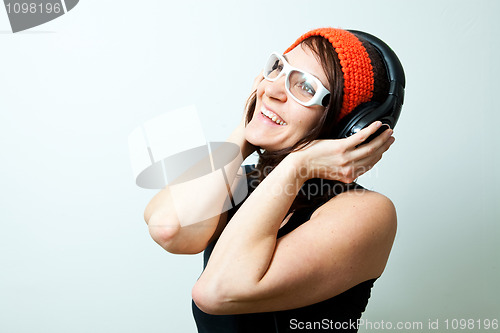 Image of Woman with headphones