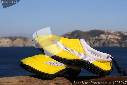 Image of Beach Shoes in the Sun